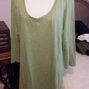 Flax Tunic, 3/4 sleeves, size Generous